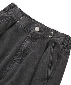 Green Parks タックワイドデニムパンツ