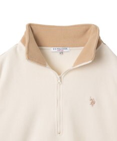 WEGO 【ユニセックス着用ITEM】USPOLOフリースハーフジッププルオーバー