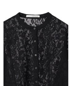 Green Parks ・ＥＬＥＮＣＡＲＥ　ＤＵＥ　バンドカラーレースシャツ