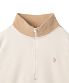 WEGO 【ユニセックス着用ITEM】USPOLOフリースハーフジッププルオーバー
