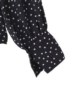 AMERICAN HOLIC 【イージーケア】ドット柄ボウタイブラウス