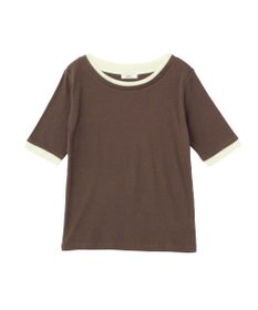earth music&ecology レイヤードライクバイカラープルオーバー