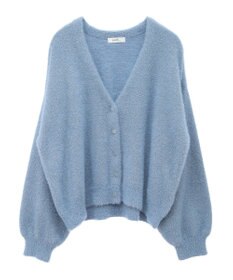 earth music&ecology ミニラメシャギーカーディガン