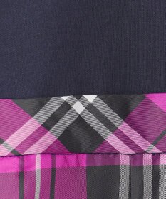 組曲 KIDS 【110-140㎝】チェックタフタドッキング ワンピース