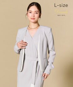 BEIGE， 【Lsize・セットアップ対応】CINDY / ダブルカラージャケット