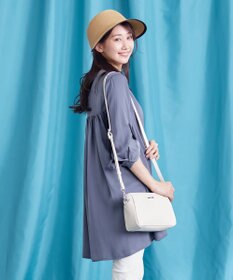 Tiaclasse 【洗える】ヴィンテージサテンチュニックブラウス