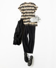 23区 【洗える】トロピカル2WAYストレッチ テーパード パンツ