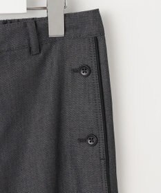 J.PRESS LADIES L 【洗える・防シワ・速乾】ツイルシャンブレー ワイド パンツ