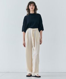 BEIGE， 【洗える・VERY 6月号掲載】PAWPAW / ウエストリボンタックワイドパンツ