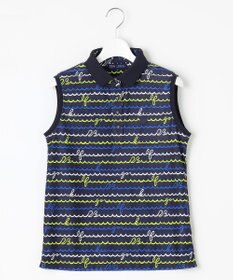 23区GOLF 【WOMEN】ウェーブロゴプリントノースリーブシャツ