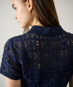 GRACE CONTINENTAL レースカットスキッパートップ