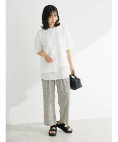 Green Parks 異素材切替ドッキングチュニック