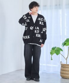 WEGO オーバーフィットロゴカーディガン