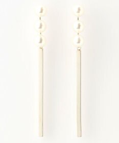 ANY 【WEB限定】パールバーピアス(両耳用)