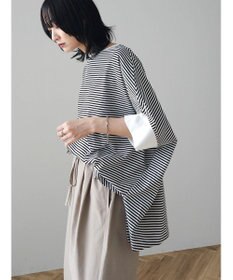 Green Parks 冷っとすずやか　ドルマンカット５分袖プルオーバー