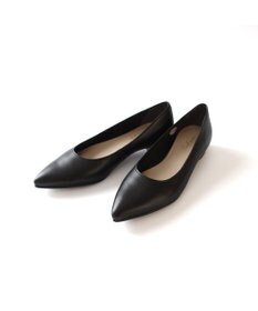 Pointer 日本製 本革美脚ローヒールパンプス