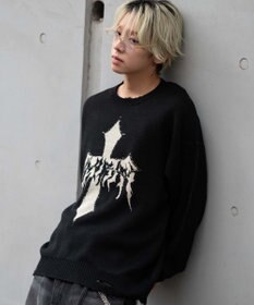 WEGO ダメージジャガードプルオーバー