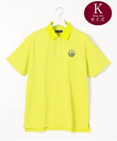 23区GOLF 【MEN/キングサイズ】ポリエステルサッカー 半袖ポロシャツ