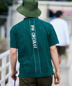 PW CIRCULUS 【手洗い可能】【UNISEX】ニットメッシュポロ ゴルフ