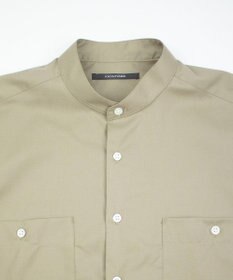 KASHIYAMA GIZA 100/2 バンドカラーシャツ