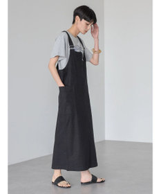 AMERICAN HOLIC リネンブレンドＩラインジャンバースカート