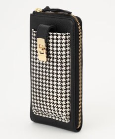 UNBILLION perche 牛革ハラコタイプ×ゴートモバイルウォレットショルダー