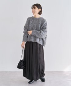 Green Parks ふわふわケーブルニットプルオーバー