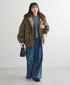 Green Parks ふわふわケーブルニットプルオーバー