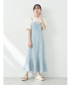 earth music&ecology チェックマーメイドキャミワンピース