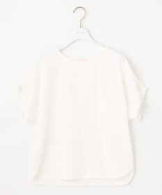 ANY SIS プレーティングジャージーフレンチスリーブ カットソー