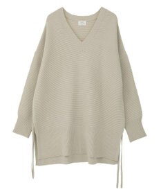 YECCA VECCA Vネックドロストデザインニット