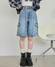 WEGO ヴィンテージウォッシュカーゴハーフパンツ