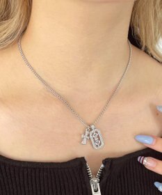 WEGO L2Pラインストーンモチーフネックレス