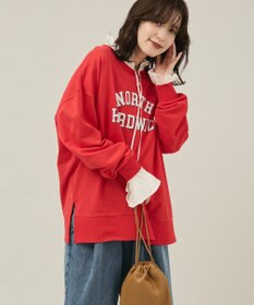 Green Parks フリルカラーリボンブラウス