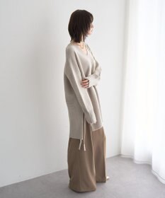 YECCA VECCA Vネックドロストデザインニット