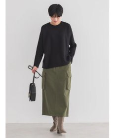 AMERICAN HOLIC バイパチ袖リブラグランニットプルオーバー