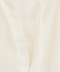 Green Parks フリルカラーリボンブラウス