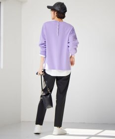 自由区 【撥水加工・洗える】TRギャバ裏起毛テーパード パンツ