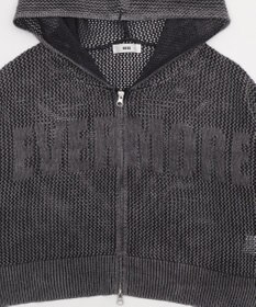 WEGO ヴィンテージウォッシュメッシュパーカー