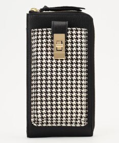 UNBILLION perche 牛革ハラコタイプ×ゴートモバイルウォレットショルダー