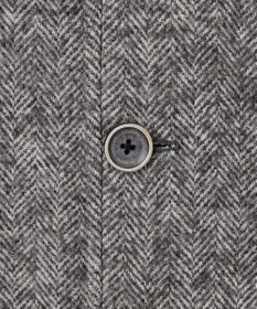 JOSEPH ABBOUD 【軽量/JAPANファブリック】アルパカヘリンボン ステンカラー コート