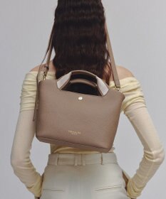 TOPKAPI 【TREASURE TOPKAPI】ソフトシュリンク テープハンドル ショルダー付きミニ トート バッグ