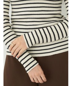 earth music&ecology やわらかタッチハイネックリブプルオーバー