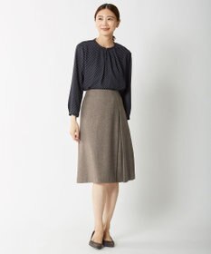 J.PRESS LADIES 【セットアップ対応】ウールストレッチツイード スカート