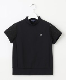 23区GOLF 人気デザインがアップデート！【WOMEN】ライトダンボール 半袖モックネックシャツ
