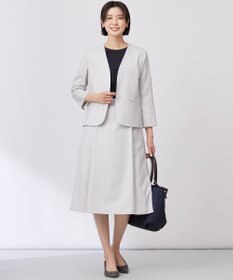 J.PRESS LADIES L 【セットアップ対応・洗える・UV加工・吸水速乾】OXIJEWELストレッチ スカート