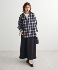 Green Parks ・ＥＬＥＮＣＡＲＥ　ＤＵＥ　チェックギャザーシャツ