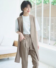 ANY 【UVケア】ビューティーベーシックモックネック半袖プルオーバー