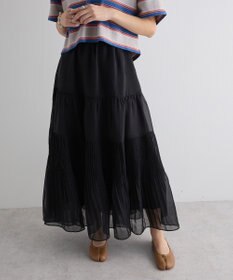 Green Parks エアリーティアードスカート