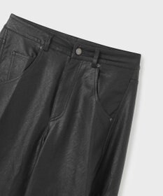 GRACE CONTINENTAL クラッシュレザーエッグパンツ